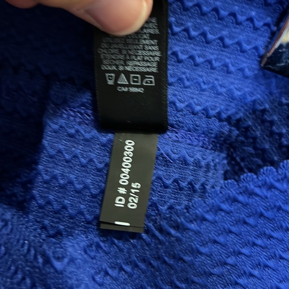 Express Women SP Cobalt Blue Texture Flounce Skirt  NWT - Picture 5 of 7